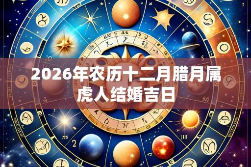 2026年农历十二月腊月属虎人结婚吉日