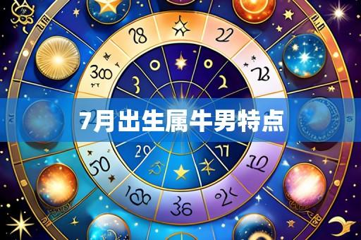 7月出生属牛男特点