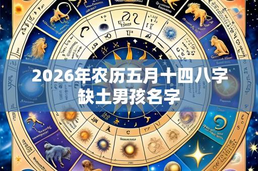 2026年农历五月十四八字缺土男孩名字