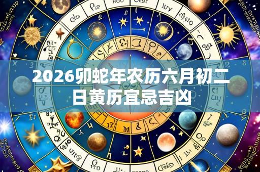 2026卯蛇年农历六月初二日黄历宜忌吉凶