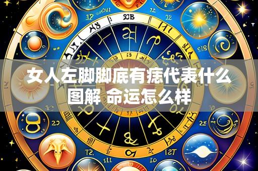 女人左脚脚底有痣代表什么图解 命运怎么样