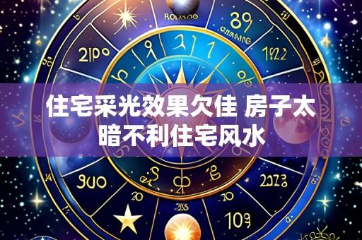 住宅采光效果欠佳 房子太暗不利住宅风水