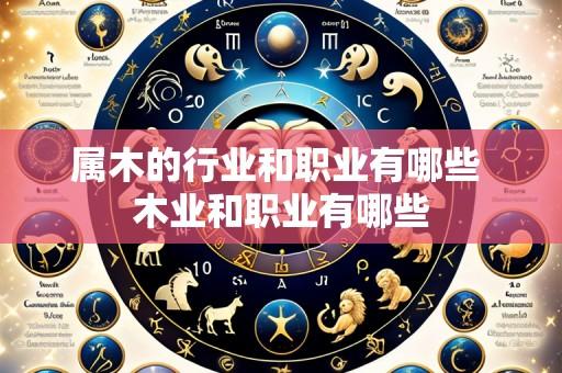 属木的行业和职业有哪些 木业和职业有哪些