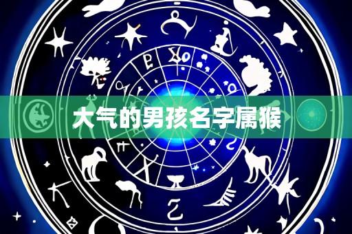 大气的男孩名字属猴