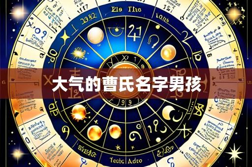 大气的曹氏名字男孩
