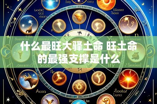 什么最旺大驿土命 旺土命的最强支撑是什么