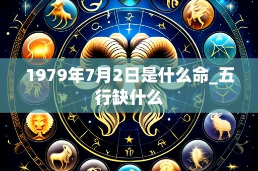 1979年7月2日是什么命_五行缺什么