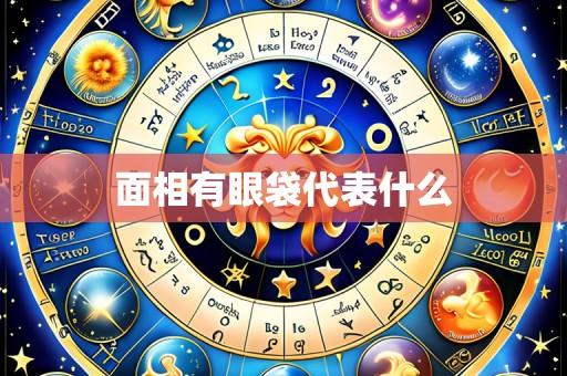 面相有眼袋代表什么