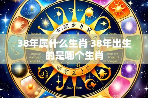 38年属什么生肖 38年出生的是哪个生肖