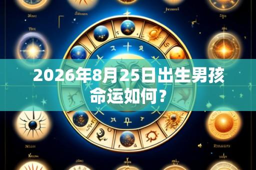 2026年8月25日出生男孩命运如何?