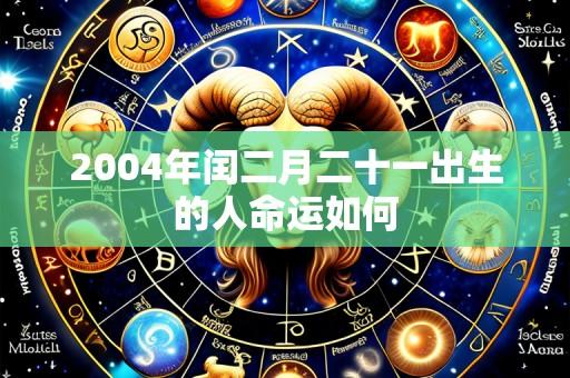 2004年闰二月二十一出生的人命运如何
