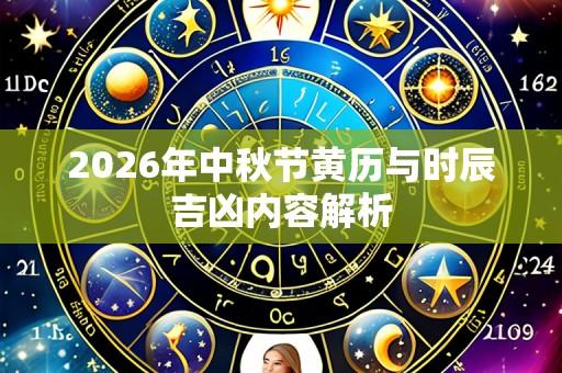2026年中秋节黄历与时辰吉凶内容解析