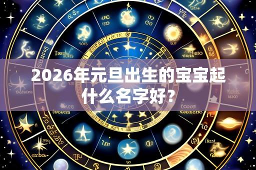 2026年元旦出生的宝宝起什么名字好?