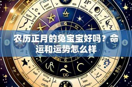 农历正月的兔宝宝好吗?命运和运势怎么样