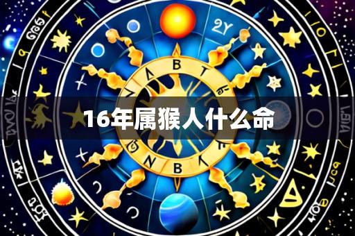 16年属猴人什么命