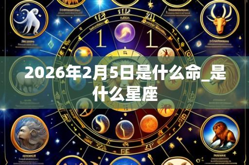 2026年2月5日是什么命_是什么星座