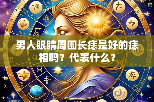 男人眼睛周围长痣是好的痣相吗？代表什么？