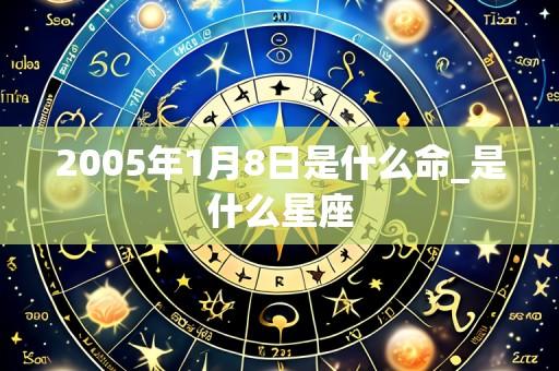 2005年1月8日是什么命_是什么星座