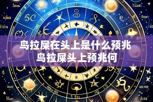 鸟拉屎在头上是什么预兆 鸟拉屎头上预兆何