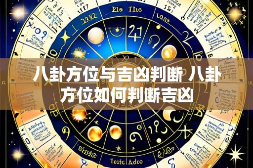 八卦方位与吉凶判断 八卦方位如何判断吉凶