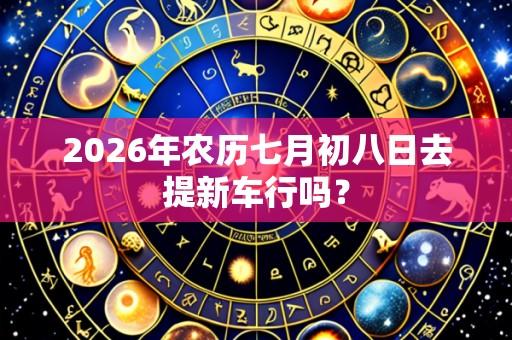 2026年农历七月初八日去提新车行吗？