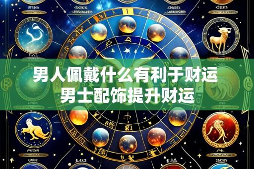 男人佩戴什么有利于财运 男士配饰提升财运