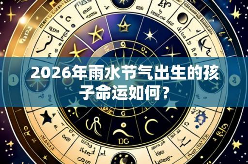 2026年雨水节气出生的孩子命运如何?