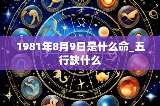 1981年8月9日是什么命_五行缺什么