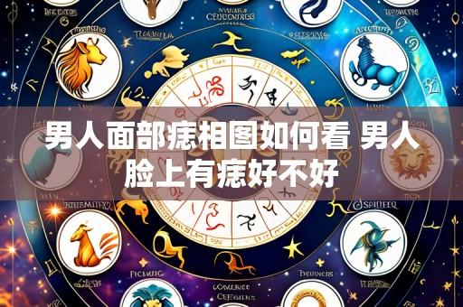 男人面部痣相图如何看 男人脸上有痣好不好