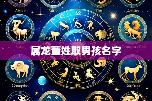 属龙董姓取男孩名字