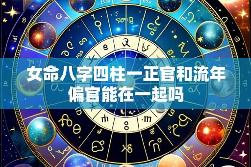 女命八字四柱一正官和流年偏官能在一起吗
