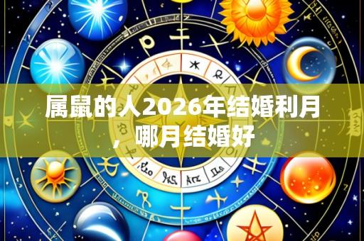 属鼠的人2026年结婚利月，哪月结婚好