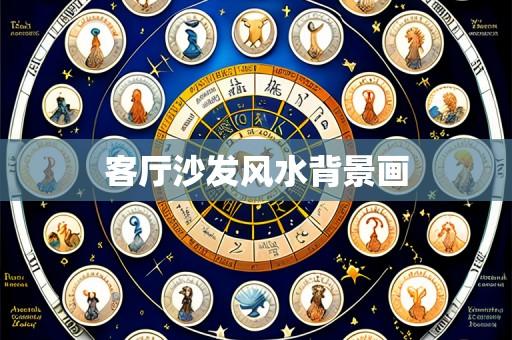 客厅沙发风水背景画