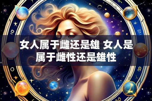 女人属于雌还是雄 女人是属于雌性还是雄性