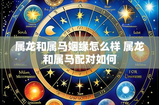 属龙和属马姻缘怎么样 属龙和属马配对如何