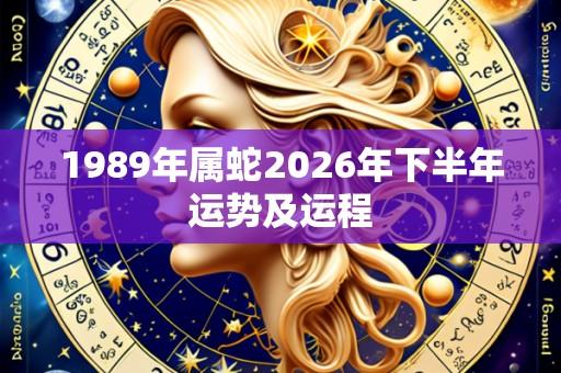1989年属蛇2026年下半年运势及运程