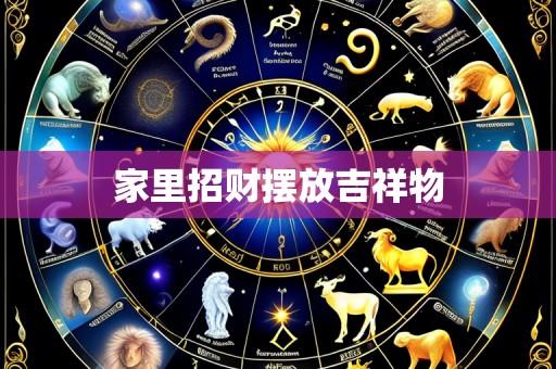 家里招财摆放吉祥物