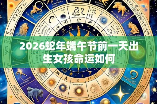 2026蛇年端午节前一天出生女孩命运如何