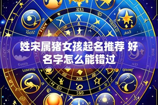 姓宋属猪女孩起名推荐 好名字怎么能错过
