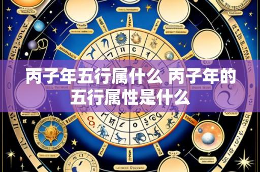 丙子年五行属什么 丙子年的五行属性是什么
