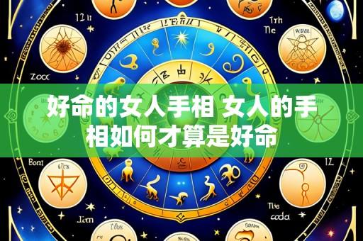 好命的女人手相 女人的手相如何才算是好命