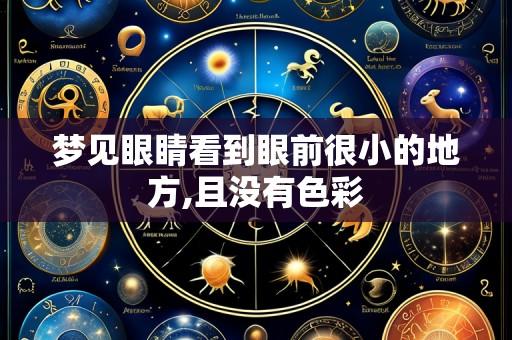 梦见眼睛看到眼前很小的地方,且没有色彩