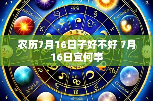 农历7月16日子好不好 7月16日宜何事
