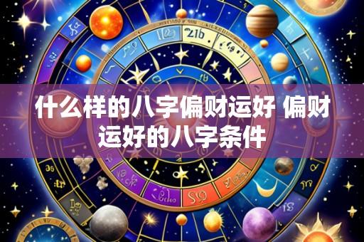 什么样的八字偏财运好 偏财运好的八字条件