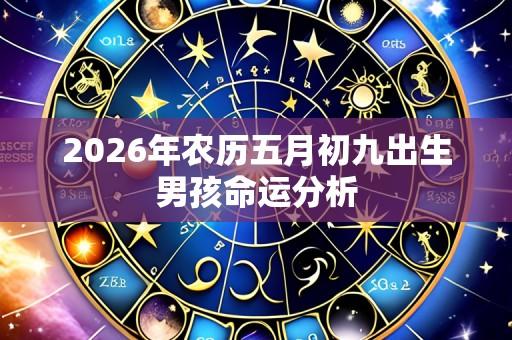 2026年农历五月初九出生男孩命运分析