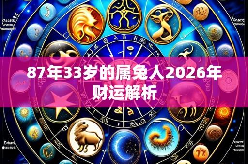 87年33岁的属兔人2026年财运解析