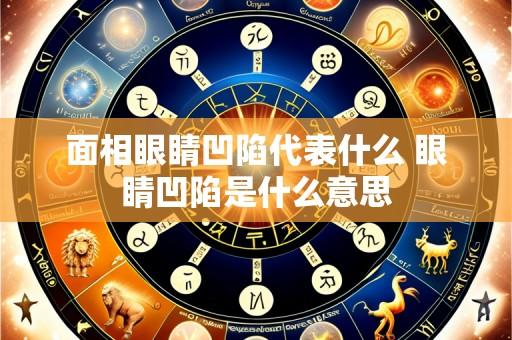 面相眼睛凹陷代表什么 眼睛凹陷是什么意思