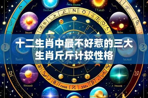 十二生肖中最不好惹的三大生肖斤斤计较性格