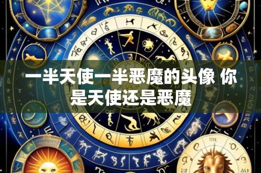 一半天使一半恶魔的头像 你是天使还是恶魔