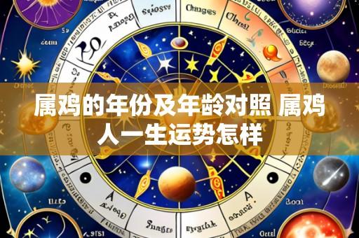 属鸡的年份及年龄对照 属鸡人一生运势怎样